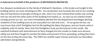 Illustration for article titled Massive blaze on the set of Ed Norton's Motherless Brooklyn kills NYC firefighter